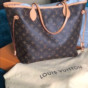 Louis Vuitton Neverfull MM Monogram Print